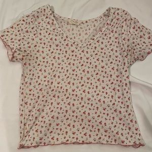 Floral short sleeve top